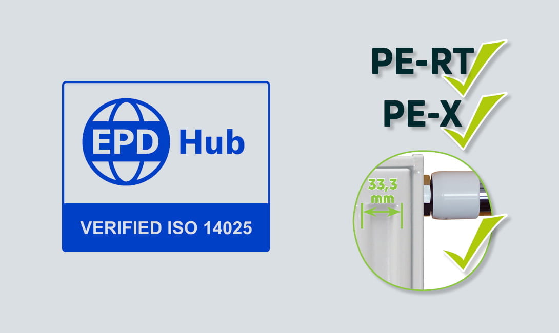 epd-certificaat voor stalen paneelradiatoren en vloerverwarmingsleidingen